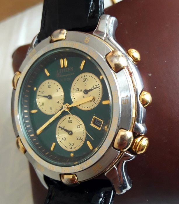 Relogio vintage Citizen Chrono WR 100m,'bom estado,coleção,,aproveita