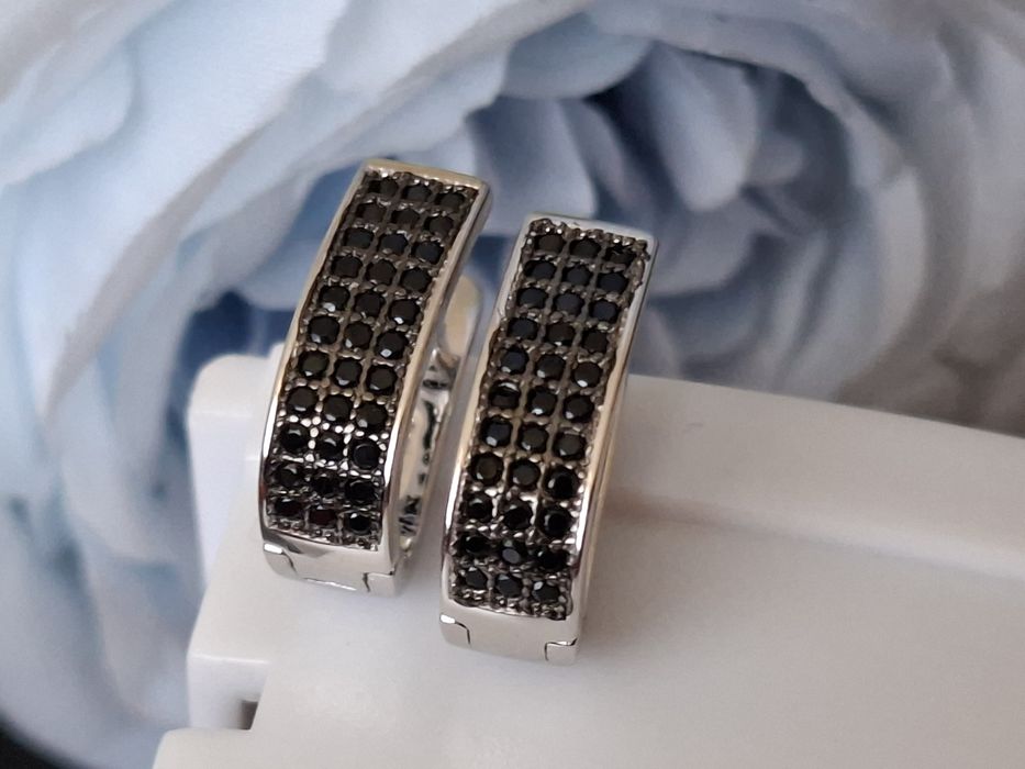 Srebrne kolczyki z zapięciem angielskim 925