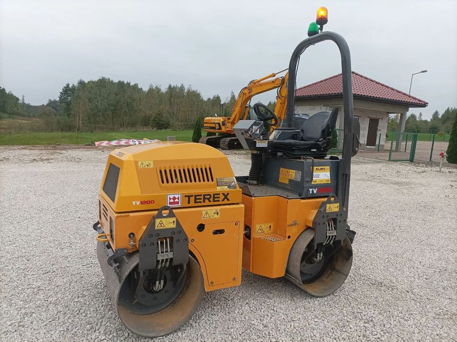 Terex TV 1200 / WALEC DROGOWY / 3T / JAK NOWY / SPROWADZONY /  walec wibracyjny bębnowy