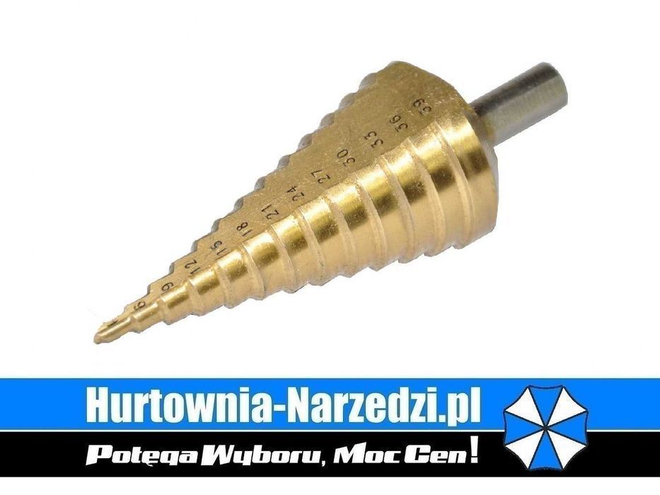 Wiertło stopniowe stal HSS 4-39mm wiertło stożkowe, choinkowe