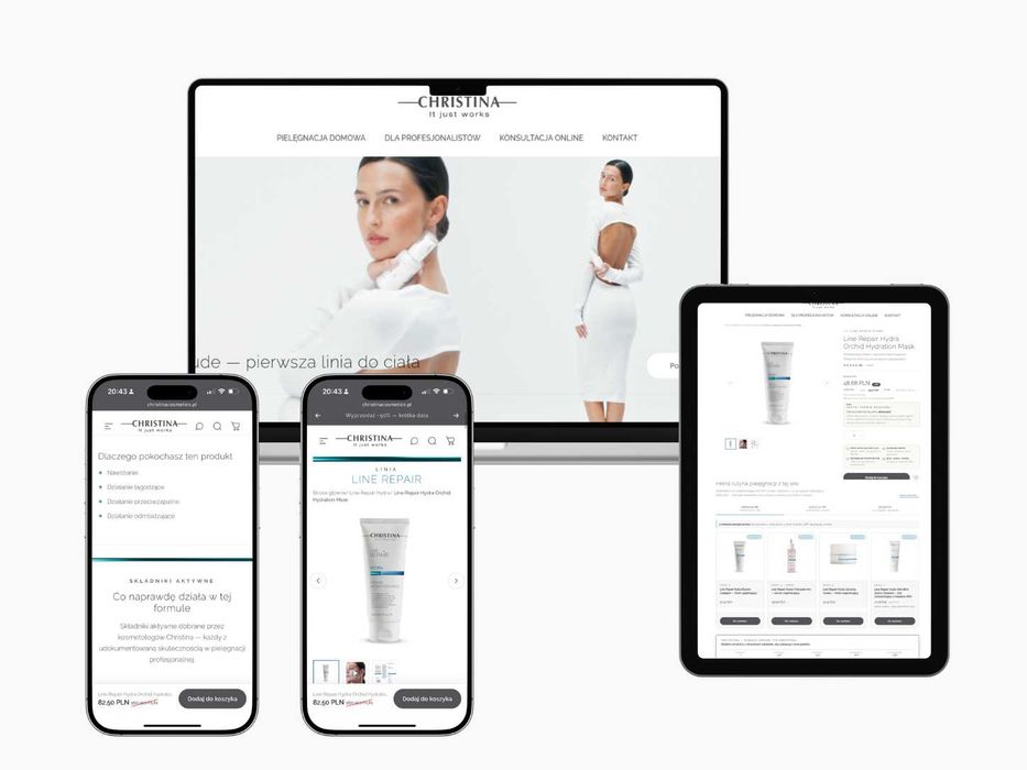 Tworzenie strony na Shopify, sklep internetowy dla marki / e-commerce