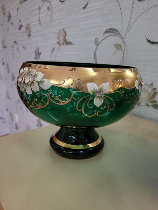 вазы богемское стекло рококо