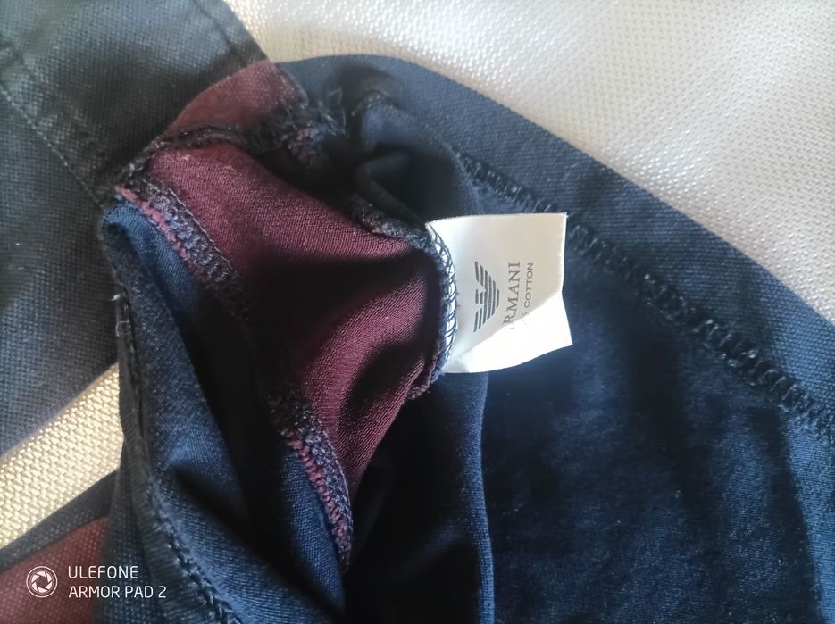 Мужская футболка рубашка поло с длинными рукавами Armani Exchange M