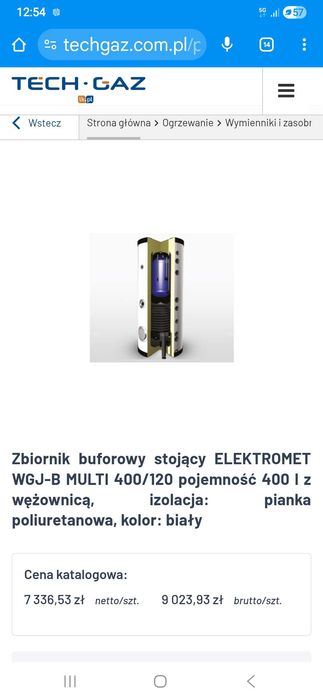 Zbiornik do grzania wody C.O  + CWU