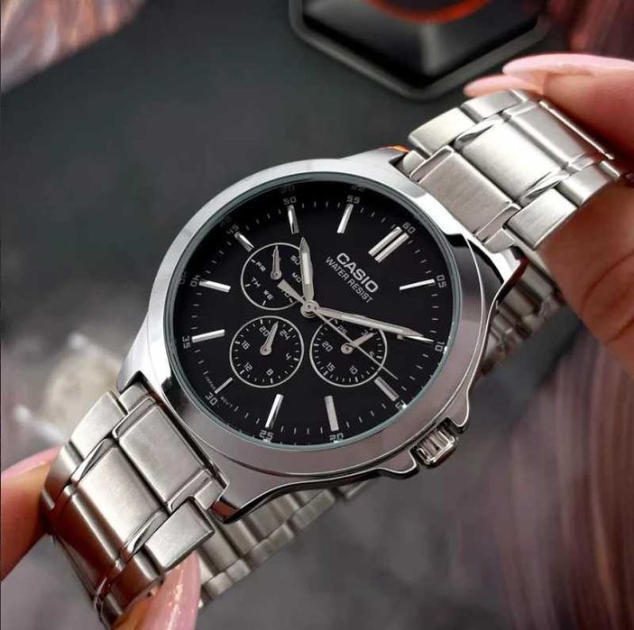 Годинник Casio MTP-V300 Чоловічий наручний годинник Casio, Оригінал, Гарантія 24 міс.