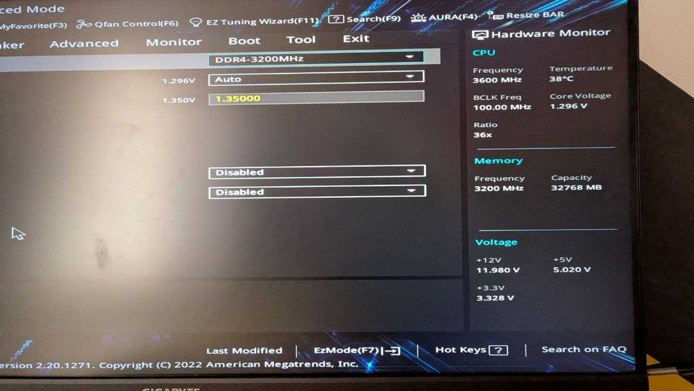 Оперативна памʼять G.Skill Aegis DDR4 32GB (2x16GB) 3200MHz CL16