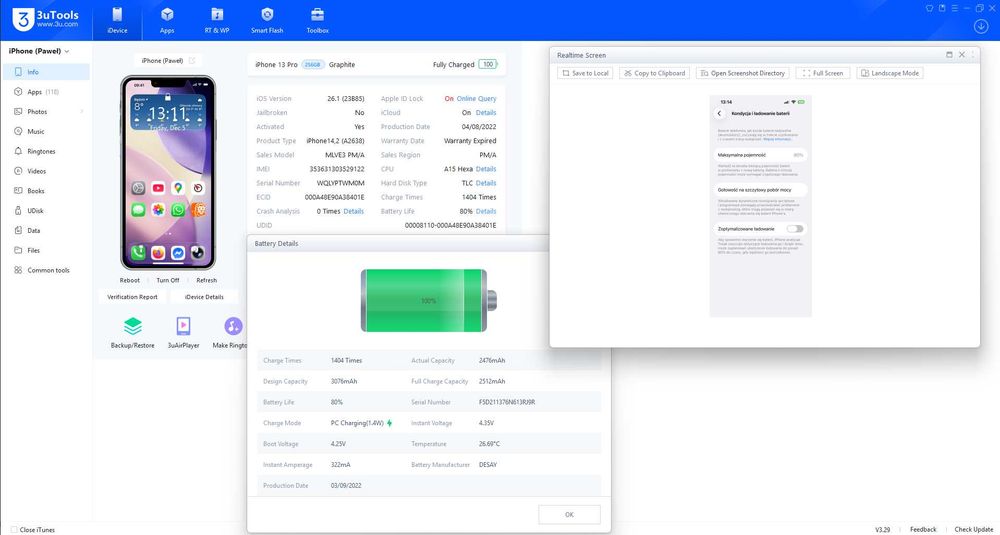 Apple iPhone 13 Pro 256GB Mocny Grafit/Graphite + gratis 3 etui