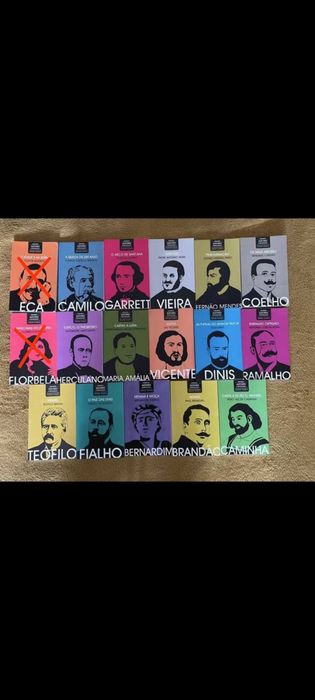Coleções de leitura Portuguesa, autores portugueses, licenciatura