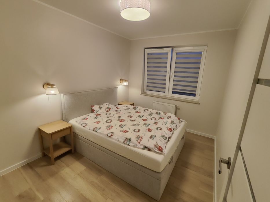 Łóżko kontynentalne z materacem 160x200 Agata Meble