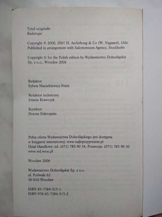 Czerwone gardło - Jo Nesbø +PREZENT!!!