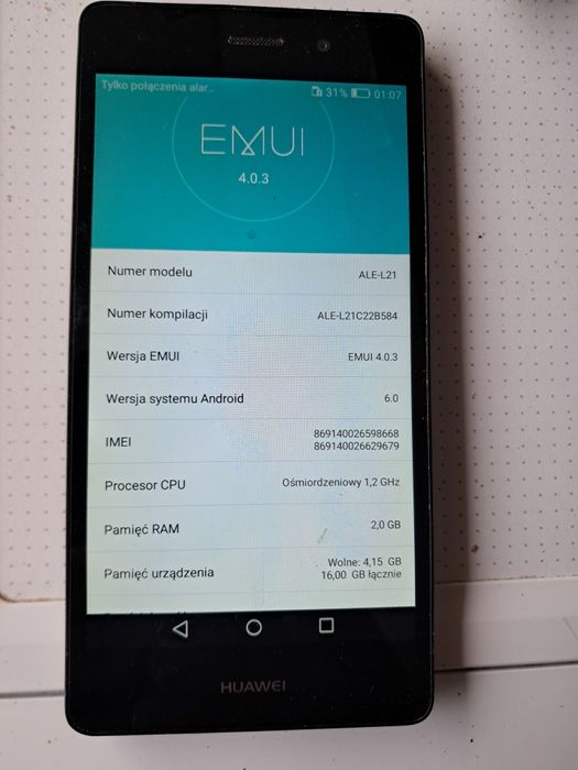 Telefon Huawei ale-l21