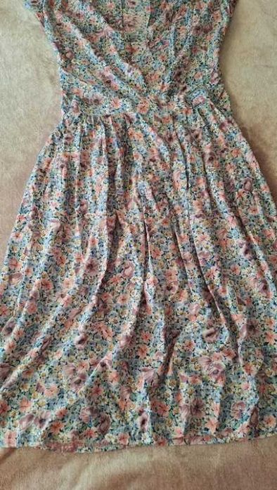 Костюм летний платье и юбка вискоза в цветочек