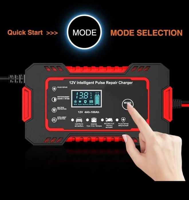 Ładowarka samochodowa/ 12V6A/Motocykl Samochód Cyfrowy Wyświetlacz