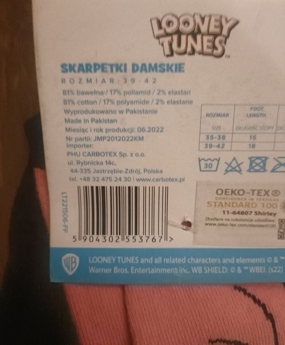 Skarpetki Tweety nowe
