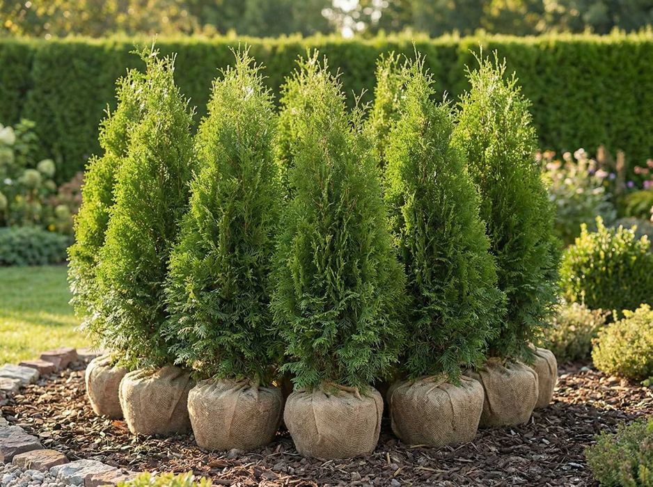 Duże tuje Brabant 140–160 cm | Transport i Sadzenie | Pruszków