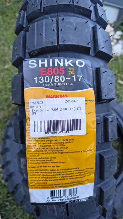 Pneus shinko E 805 adventure trail