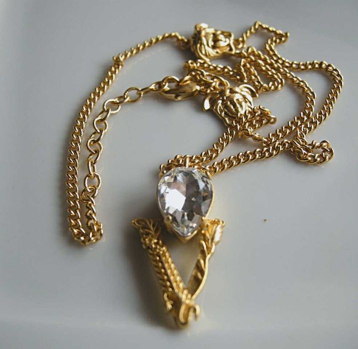 Versace naszyjnik z kryształem