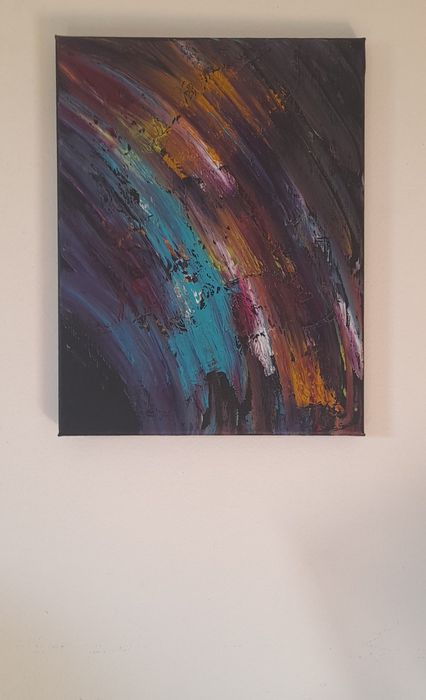 Quadro Tela com tinta acrílica 27x35cm