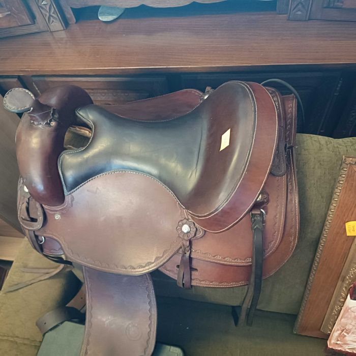 Siodło skórzane Western