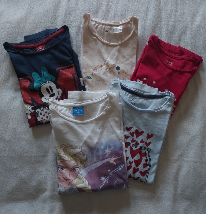 Lote 5 Camisolas Estampadas, 9-10A