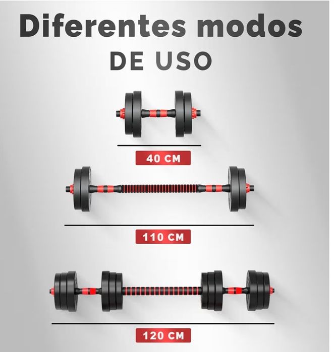 Halteres 20kg Ajustável