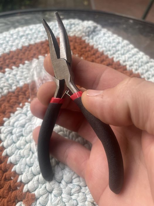 Кліщі кусачки плоскогубці з кривими подовженими губками пружинні нові якісні cr-va сталь антиковзькі зручні ручки якісні