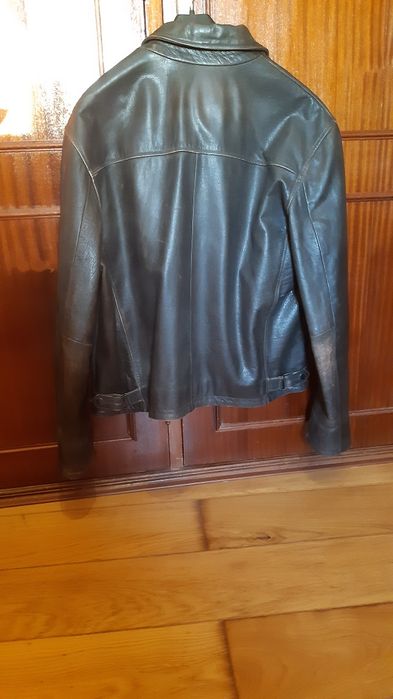 Blusão cabedal para homem