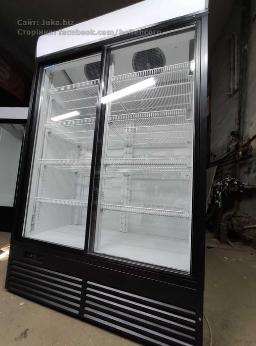 Холодильна шафа вітрина UBC Superlarge AB 1300л чорний, Є сервіс!