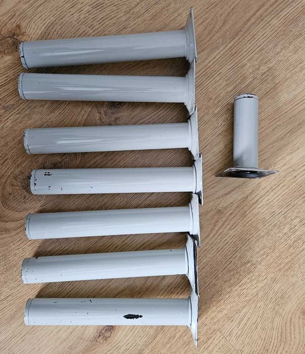 Nogi meblowe metalowe Hettich komplet 29 sztuk