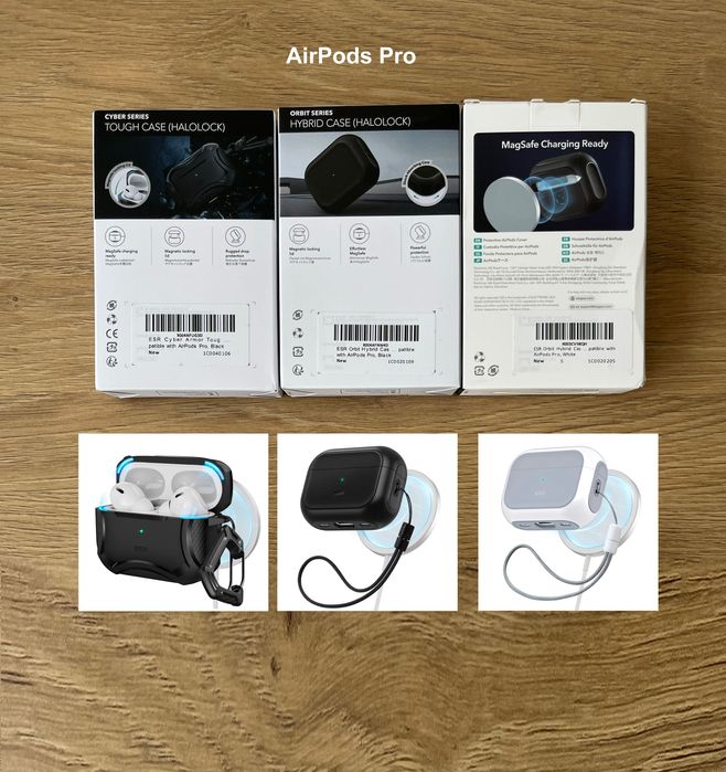 Чохол з карабіном протиударний з магнітом MagSafe для AirPods 4 та Pro