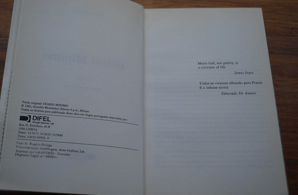 Diário Mínimo de Umberto Eco