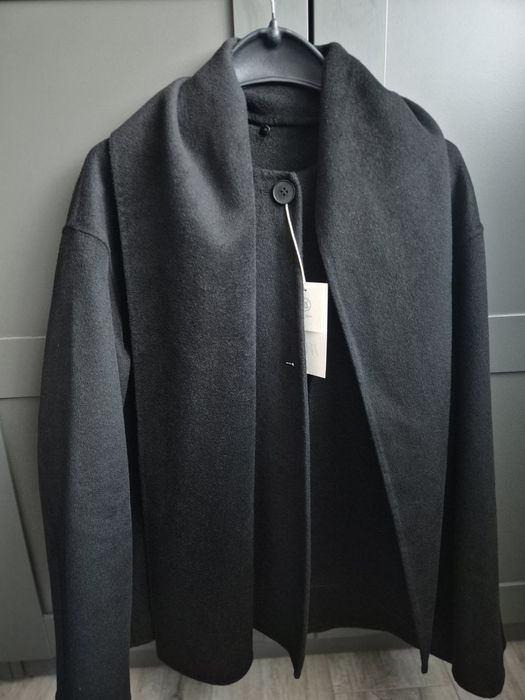 Пальто вовняне zara з шарфом