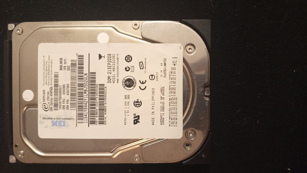 Dysk HDD IBM 43w7506 sas 300gb