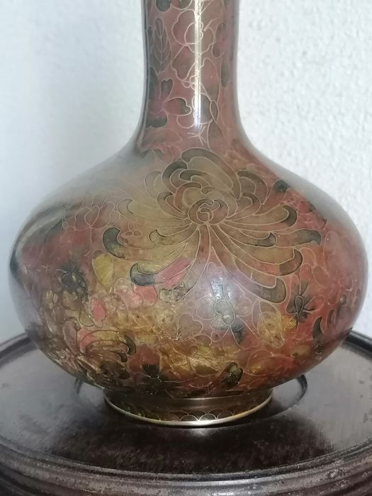 Jarra Vintage em cloisonne