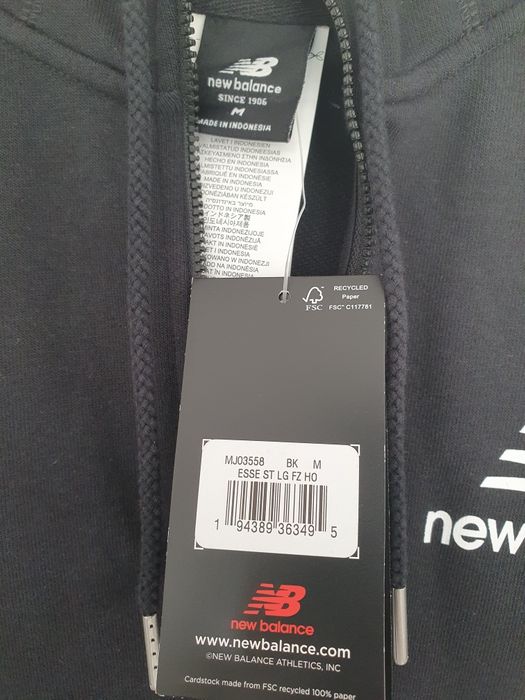 Bluza rozpinana z kapturem New Balance roz.M