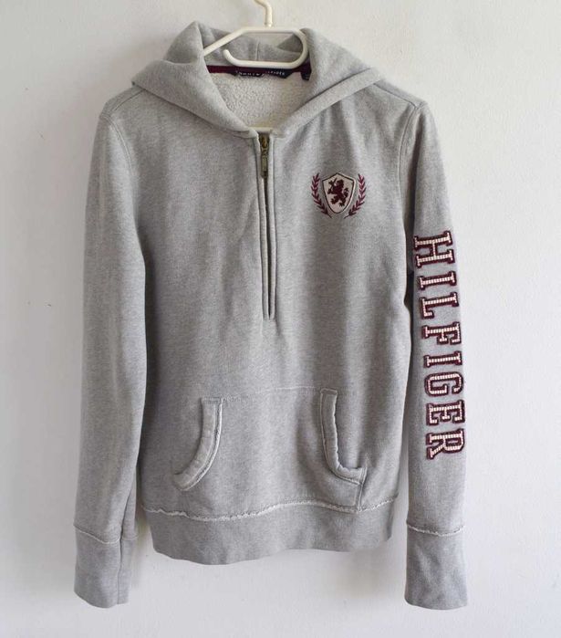 Tommy Hilfiger szara bluza na zamek 36 s m