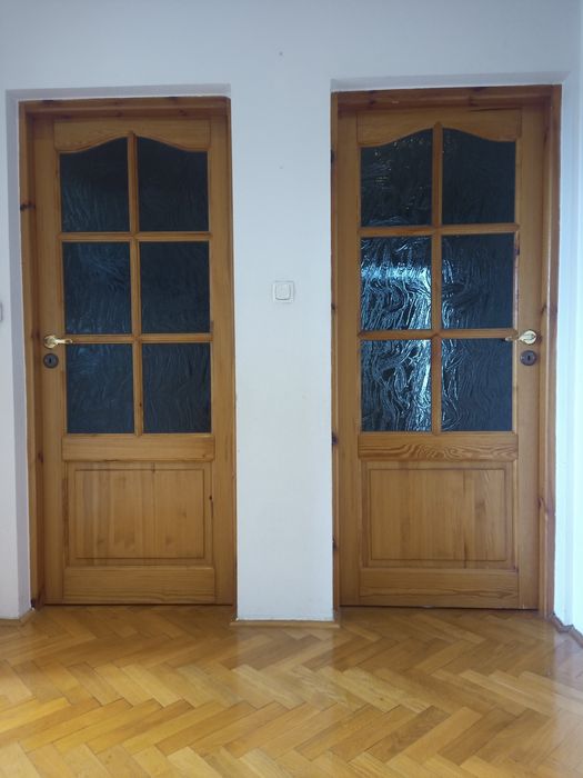 Drzwi drewniane wewnętrzne 80cm x 3 szt.