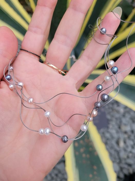 Колье серебро ажурное