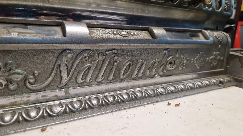 Máquina Registradora Antiga National – Peça Rara de Cole