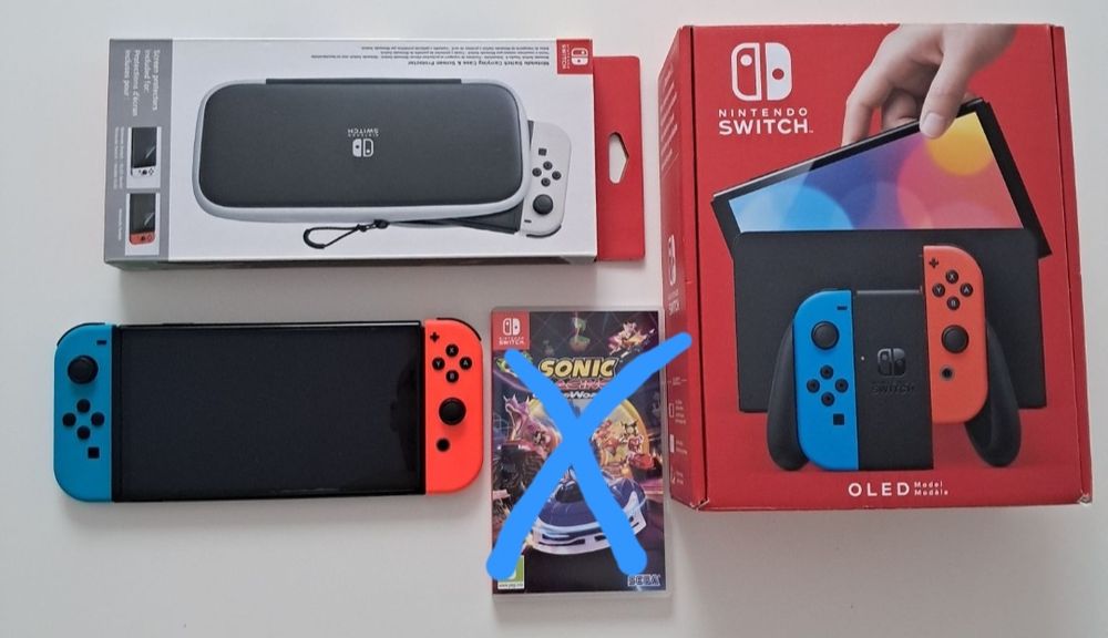 Konsola NINTENDO Switch OLED Model Czerwono-Niebieski