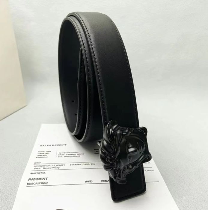 Versace belt / чорний ремінь версачі