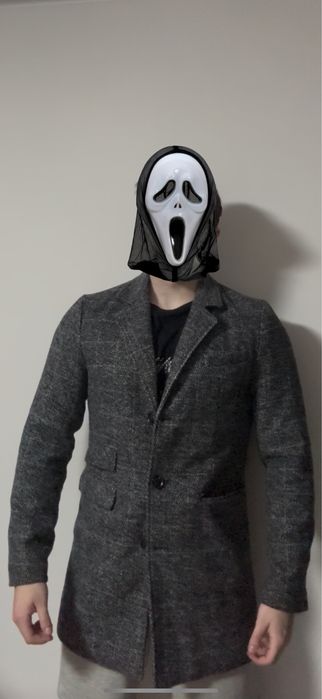 Elegancki płaszcz materiałowy męski Klasyczny fason dla chłopca S/M