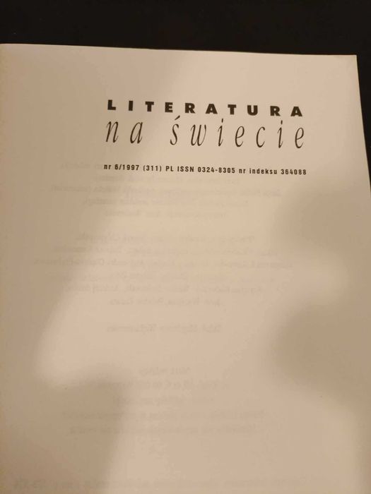 Literatura na świecie 6/1997