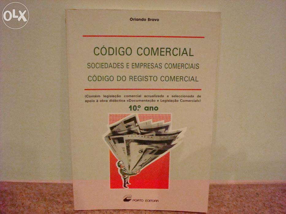 Livro "Código Comercial-Sociedades e Empresas Comerciais, Código Regis