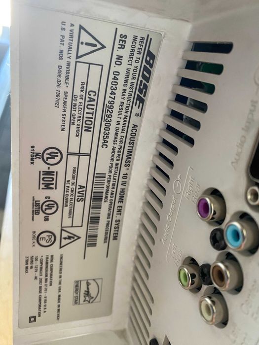 Sprzedam BOSE ACOUSTIMASS 10 IV HOME stan jak nowy