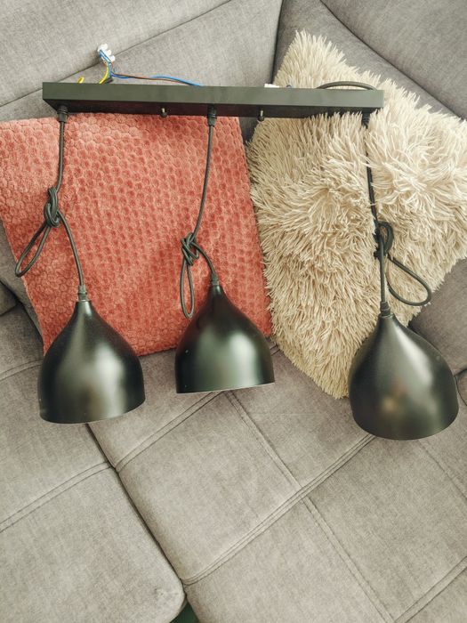 Żyrandol loft 3 żarówki