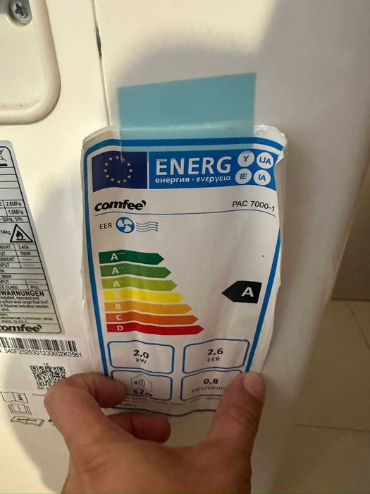 Ar condionado portátil comfee modelo 7000-1
