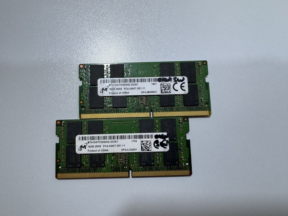 Оперативна пам'ять 16GB DDR4 2400/2666/3200MHz Sodimm