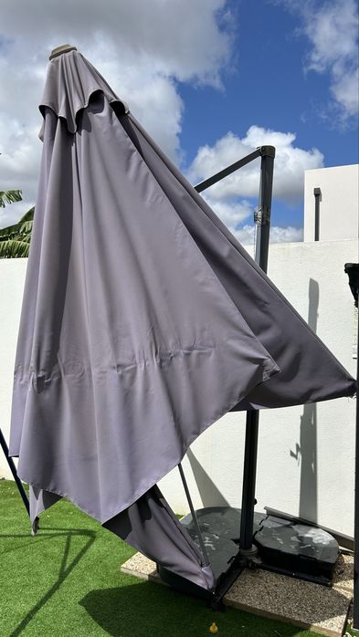Chapéu de Sol XL Giratório + Bases Incluídas – Para Reparação