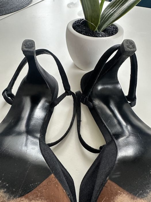 LUKSUS Stuart Weitzman NY | Satyna & Złoto | Rozmiar 39 | Stan Idealny